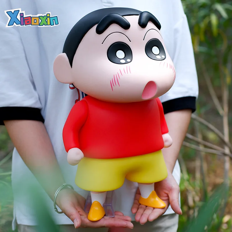 

40cm Large Crayon Shin-chan Figure Peripheral Series Model Car Ornament Doll Collection Decoration Anime Limited Birthday Gifts