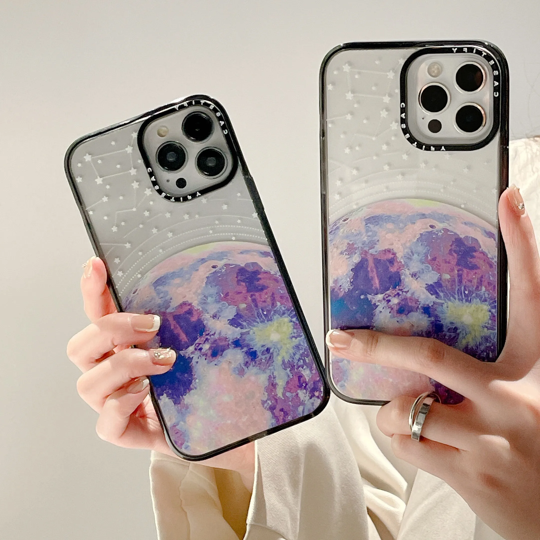 

Fashion Xingyue Interstellar Phone Case for Iphone 11 12 13 14 Pro Max Plus SE 2020 Transparent Painted Hard Case