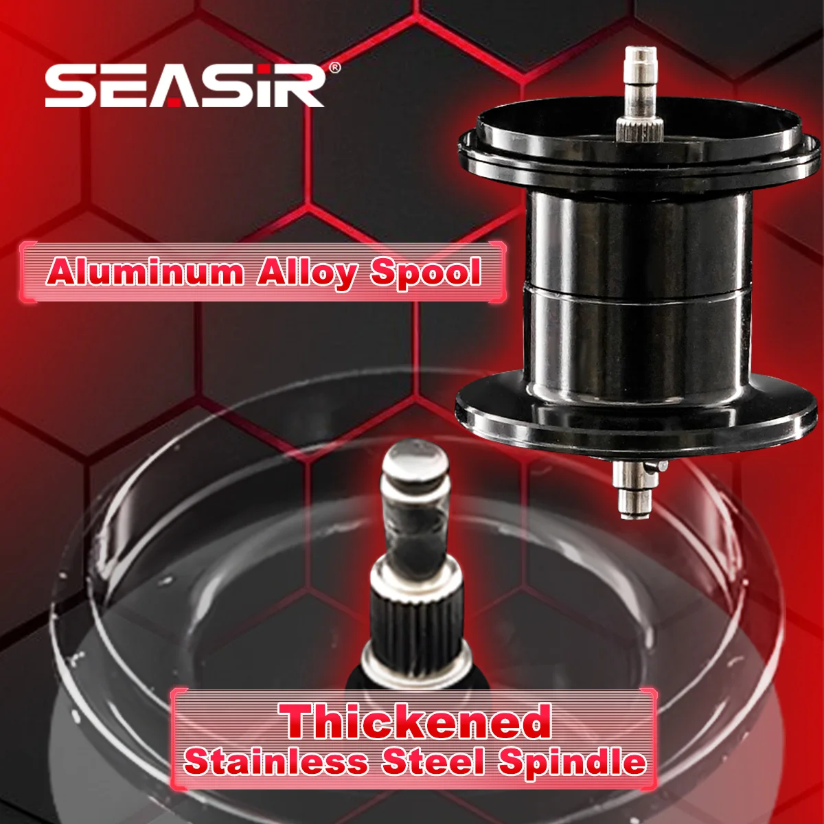 Фото SEASIR CAST-X3 Катушка для приманки, сверхдлинная литая катушка, 120 м + новая катушка для морской/пресноводной рыбалки №5