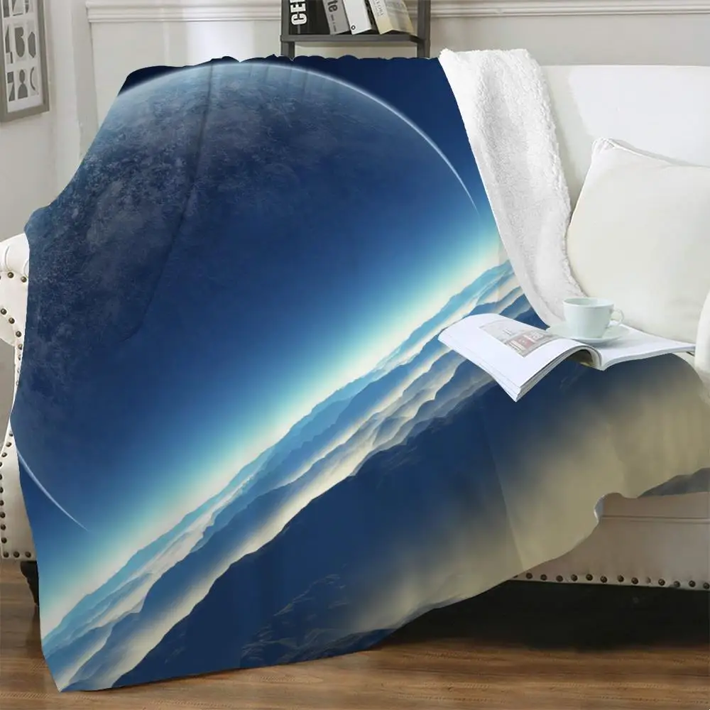 

NKNK Brank Galaxy Blanket Universe Bedding Throw Psychedelic Thin Quilt Fantasy Blankets For Beds Sherpa Blanket Animal Vintage