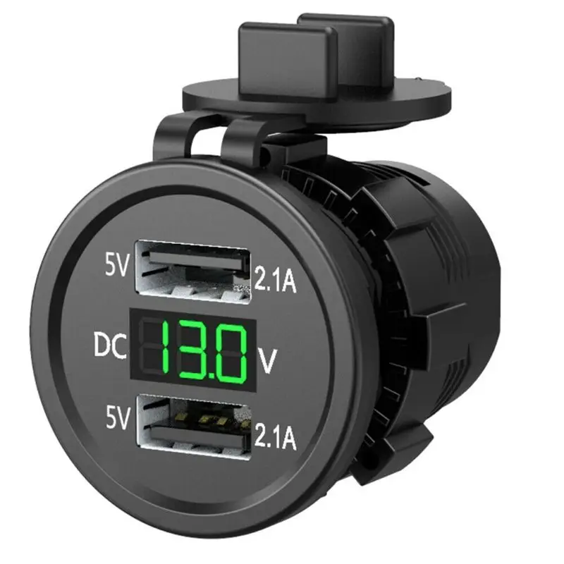 Power Outlet For 12-24v  Motorcycle Vehicles Car Boat