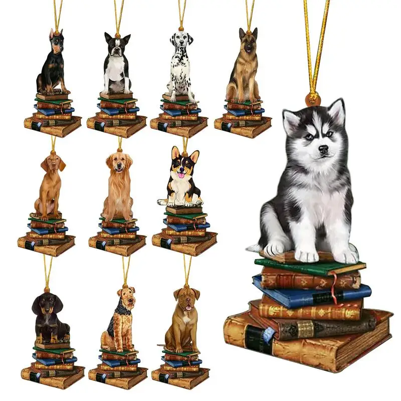 Рождественский кулон для собаки 11X декоративный орнамент Акриловый