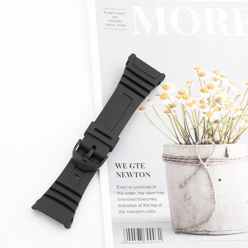 Men's resin watch band For Casio W-96H 3239 outdoor sports waterproof watch strap wristband buckle accessories