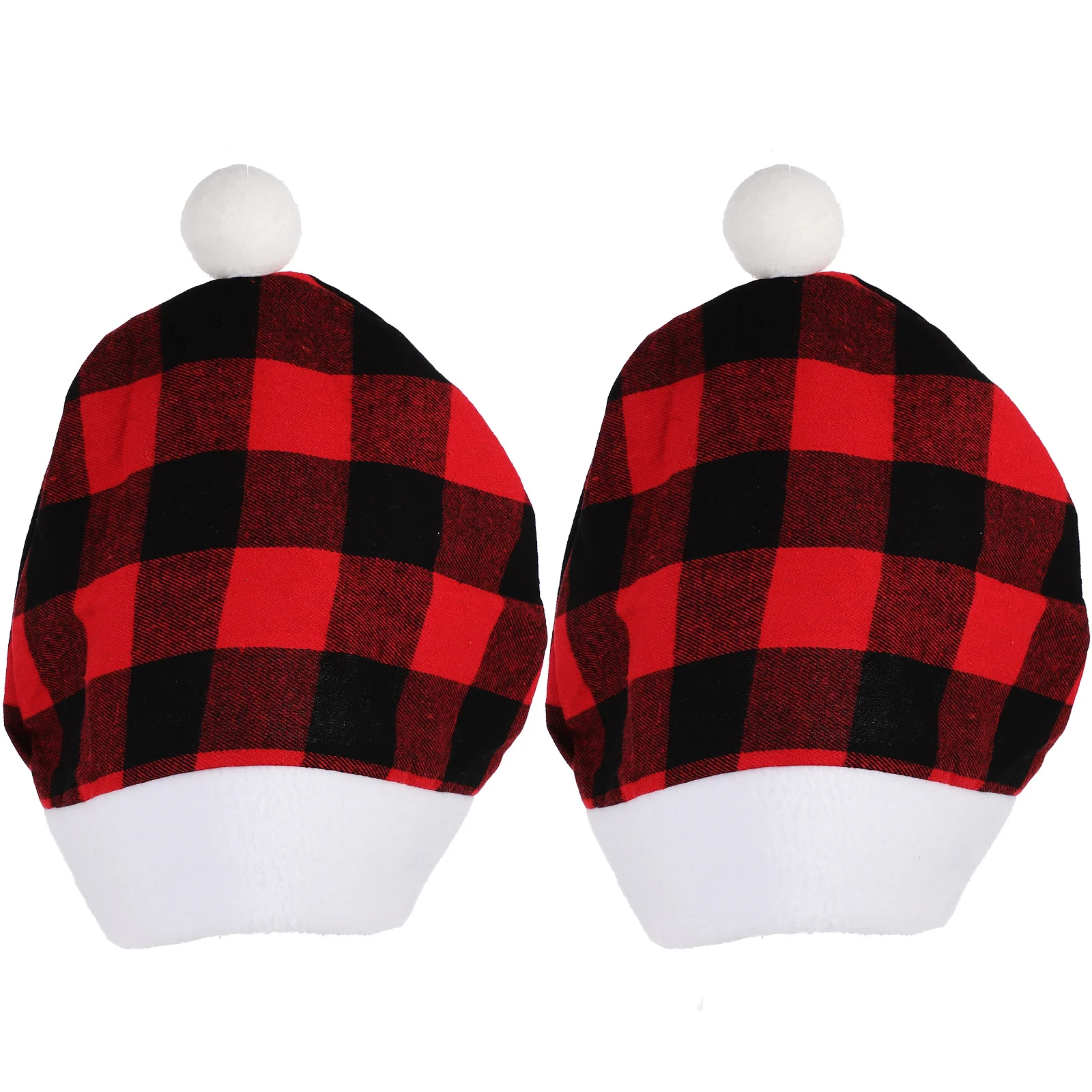 

Headrest Car Christmas Covers Cover Decor Santa Plaid Hat Vehiclecap Auto Accessories Interiorrest Head Claus Hats Decoration