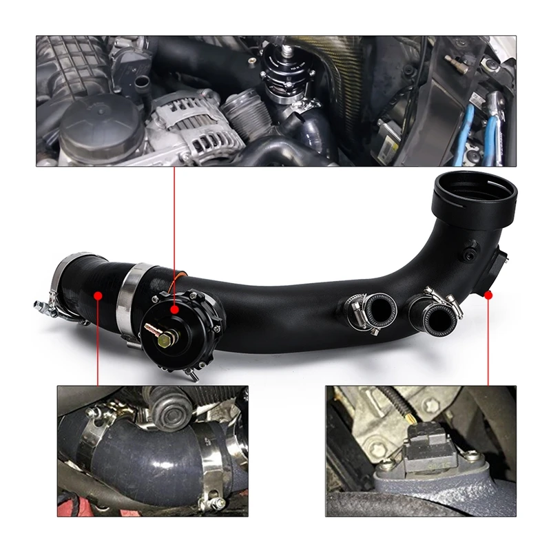 Для-BMW N54 Комплект труб турбо-зарядки Tial 50 мм выдувной Bov E84 E90 E92 E93 135I 335I 335 X1