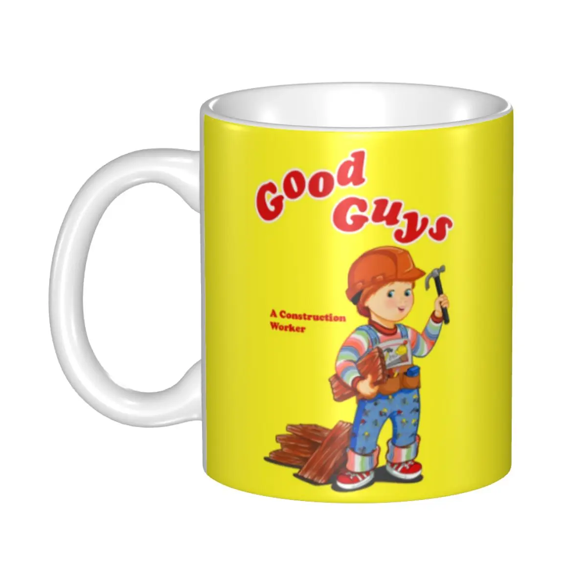 

Custom Child's Play Chucky Mugs DIY Child's Play Chucky Ceramic Milk Tea Coffee Cup Outdoor Work Camping Cups And Mugs