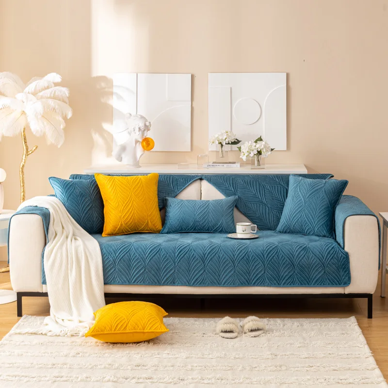 

Sofa cushion four seasons universal solid color modern minimalist sofa towel skating skating covered towel sofa set