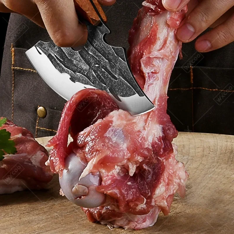 Кованый кухонный нож резец из нержавеющей стали для нарезки рыбы мяса мясника