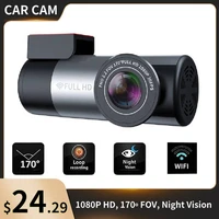 hidden len wifi dash cam hd 1080p night version driving recorder g sensor 170 degree wide view drive multi country voice dashcam