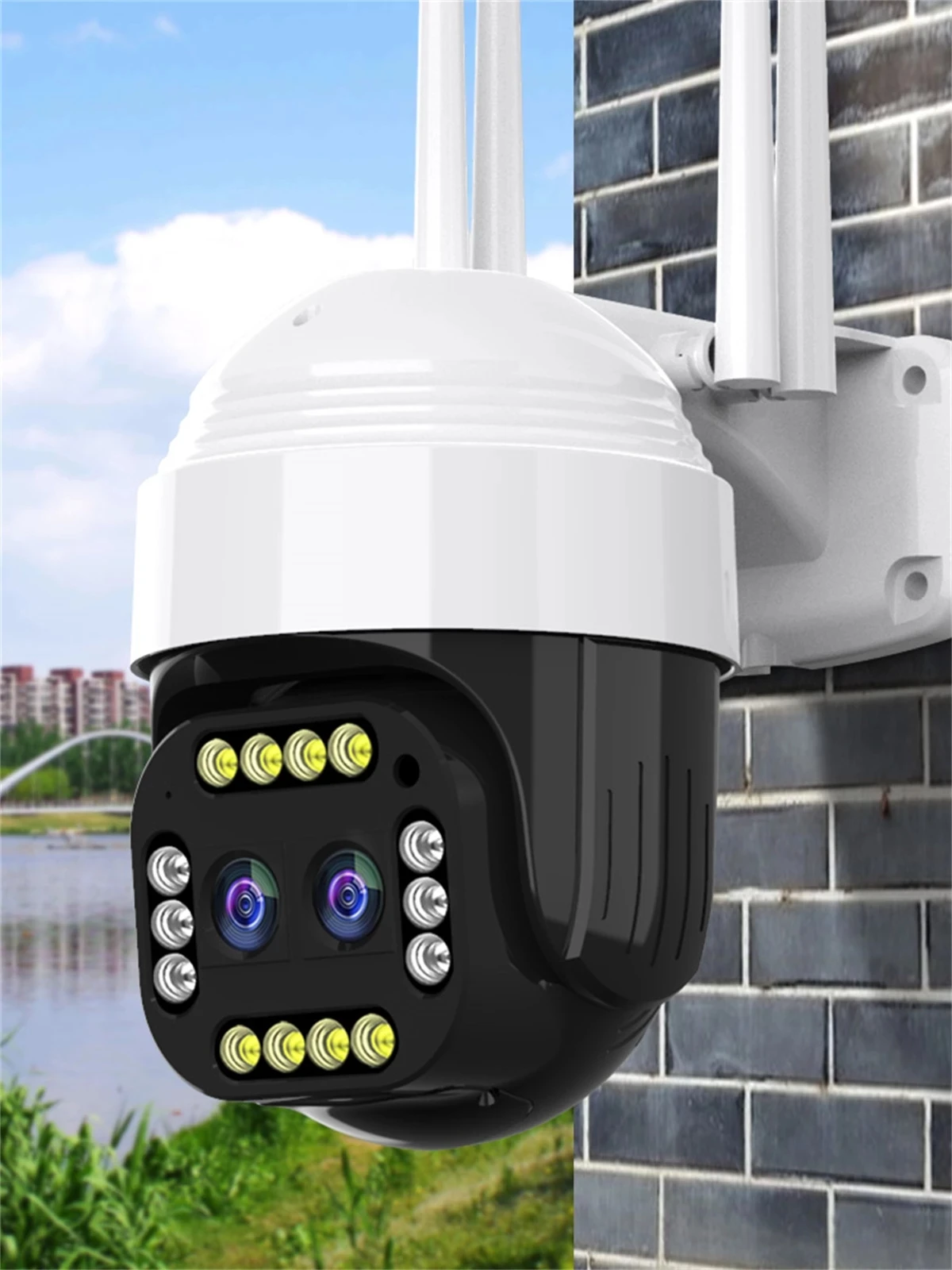 Наружная Wi-Fi IP-камера Yoosee 2 Мп охранная беспроводная купольная мини-камера с