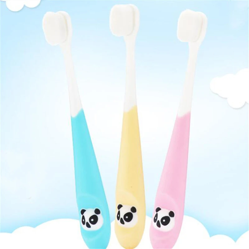

Детская Милая зубная щетка с мягкой щетиной для детей зубы мультяшная панда тренировочные зубные щетки детская зубная щетка для ухода за зу...