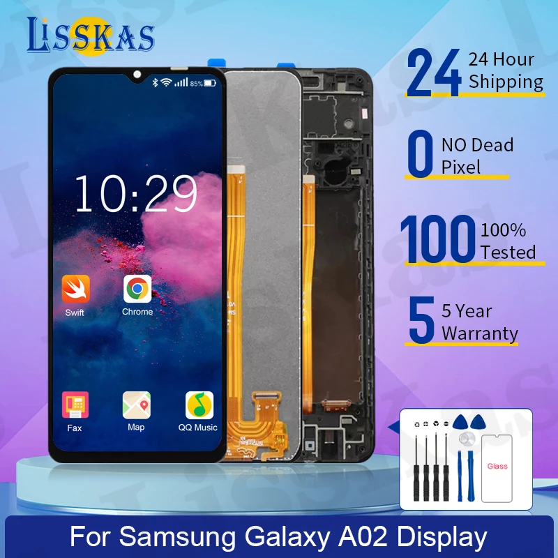 

Оригинальный экран для Samsung Galaxy A02 A022 A022F A022F/DS A022M A022G, ЖК-дисплей, сенсорный дигитайзер, Запасная часть