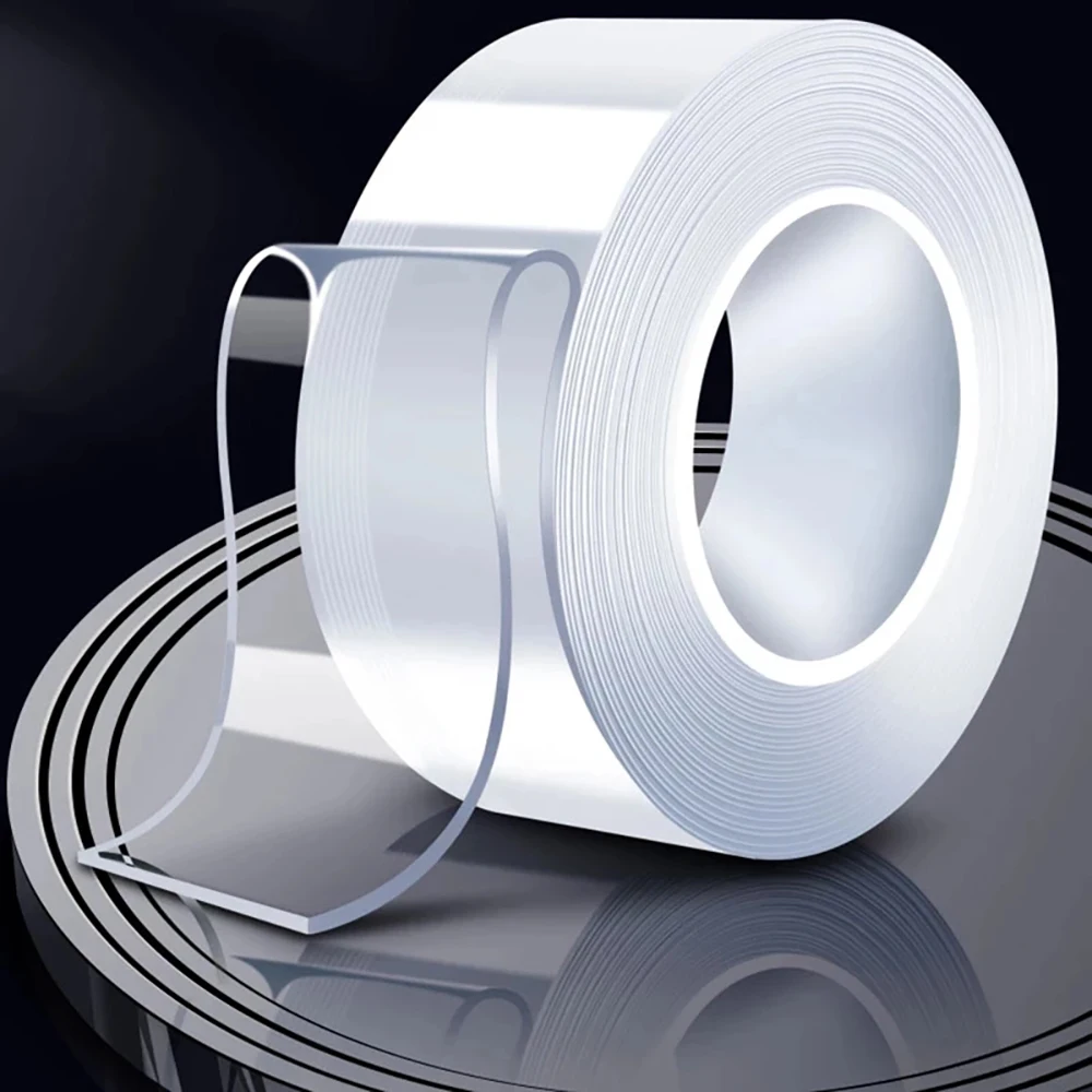 

Bathroom Nano Double Adhesive Reusable Kitchen Tapes Tape Sided Cleanable Tapes Supplies Waterproof Transparent Tape