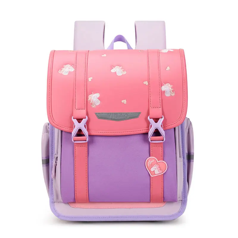 Girl Boy Unicorn Dinosaur Cute Horizontal Backpacks New Children Large Capacity British Style School Bags for Grades 1-6 Fashion