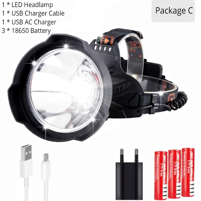 

Налобный фонарь POCKETMAN, перезаряжаемый, водонепроницаемый