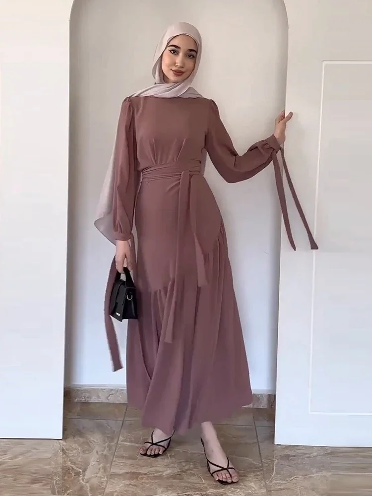 Женские мусульманские комплекты для Ид ансамбль из двух предметов блузка и юбка