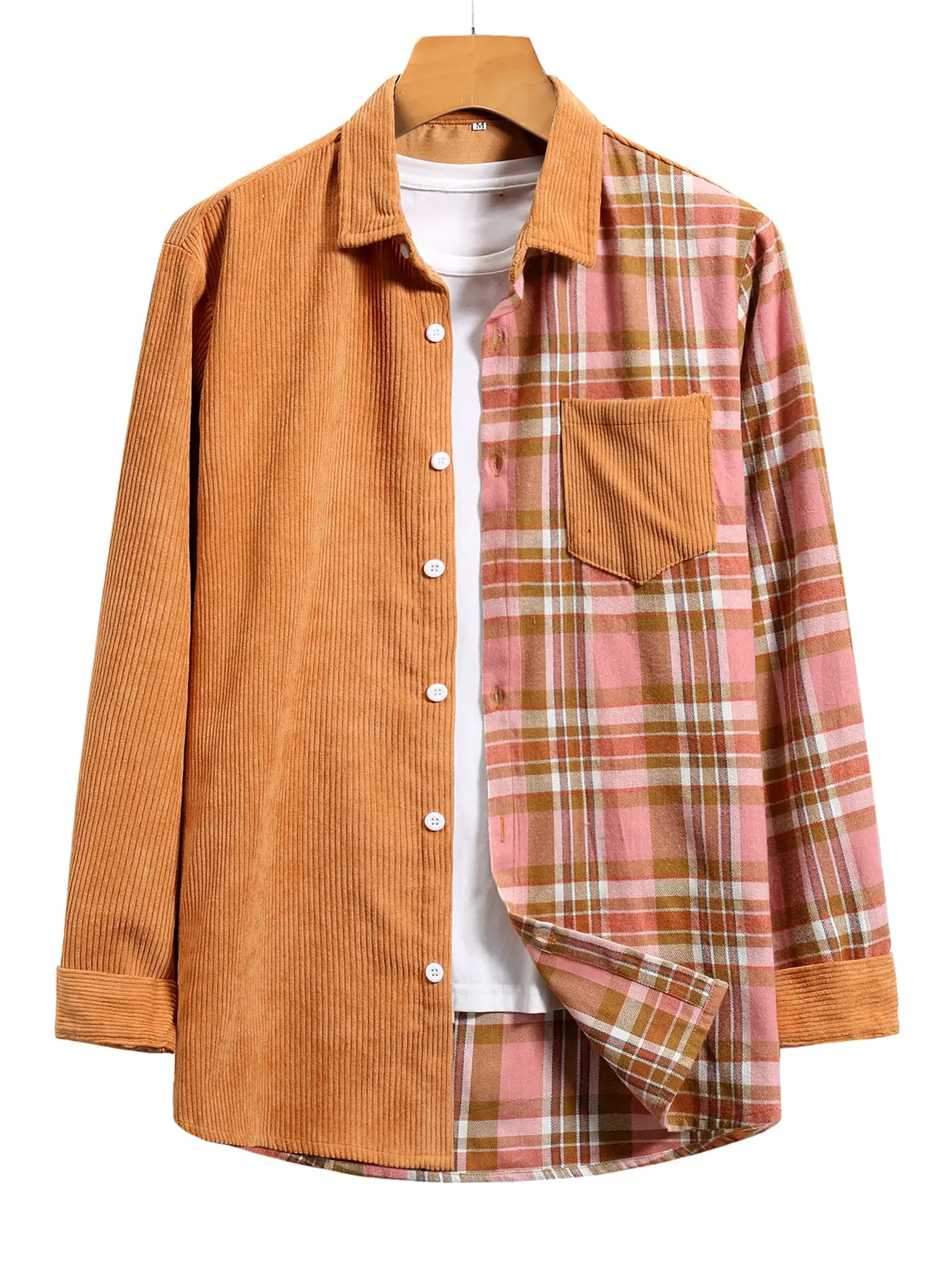 

Мужская Повседневная рубашка с длинным рукавом, весна-осень