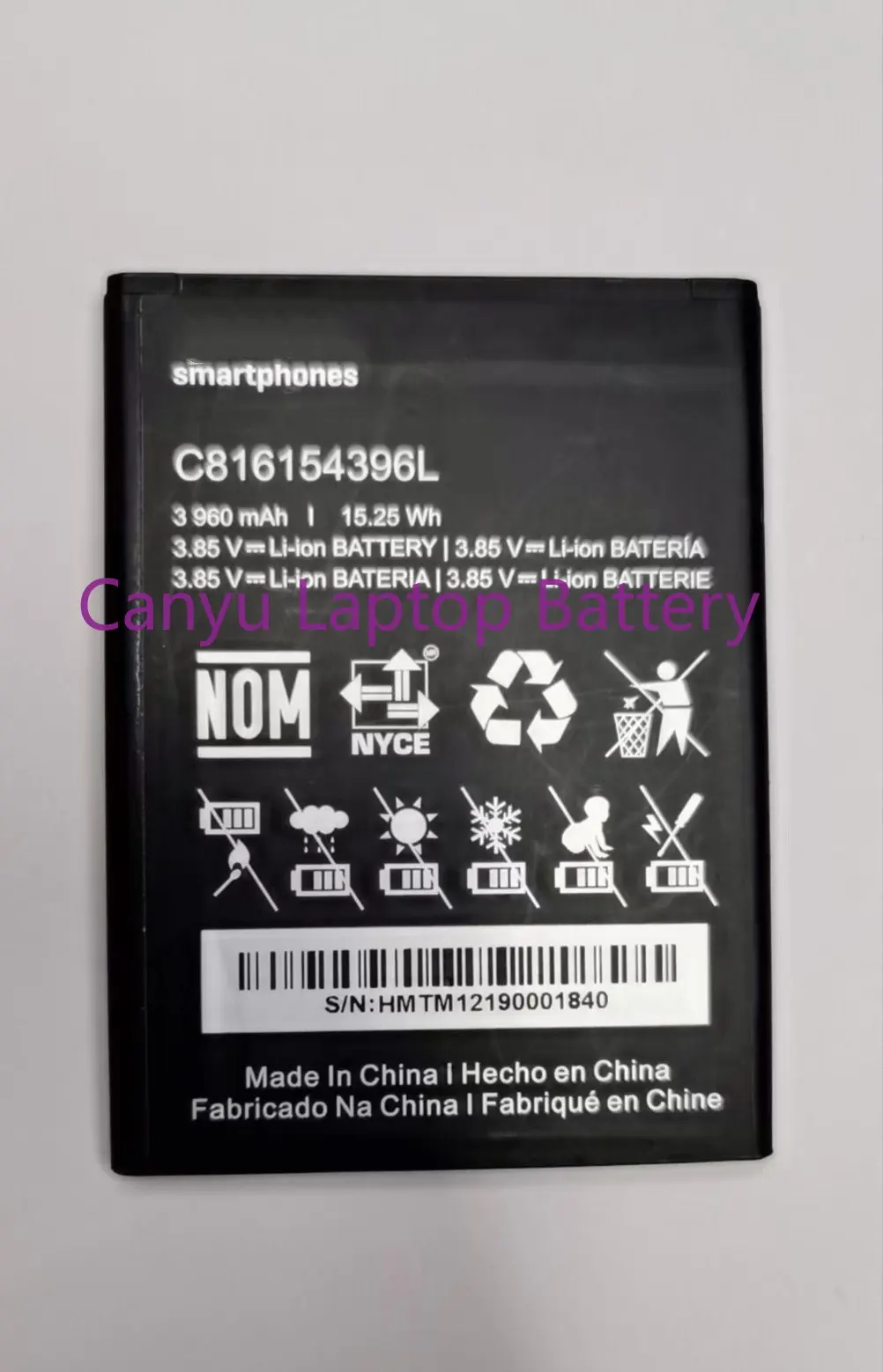 

Новый аккумулятор BLU C816154396L