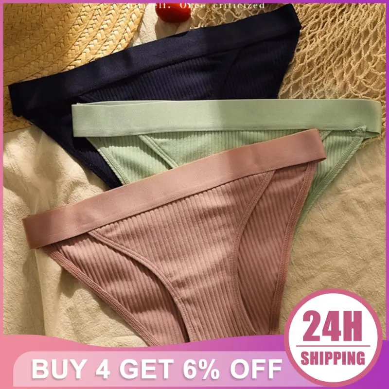 

Pure Cotton Panties Women's Briefs Breathable And Comfortable Briefs Wide Waistband Student Underwear Panty