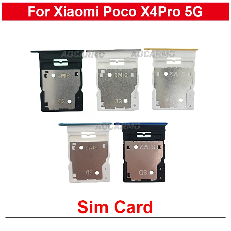 

1 шт., слот для Sim-карты или держатель для Sim-карты Xiaomi Poco X4 Pro