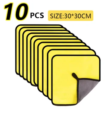 

1/3/5/10 шт. полотенце из микрофибры для мытья автомобиля 30x30/60 см ткань для сушки чистки автомобиля подшивка ткань для ухода за автомобилем Detailing полотенце для мойки автомобиля