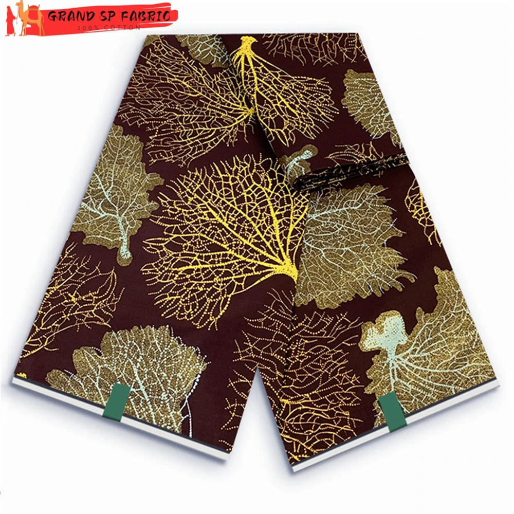 

Grand Super 100% Cotton African Wax Fabric High Quality Wax Print Ankara Fabric For Sewing 6yards Women Fabric VLS32