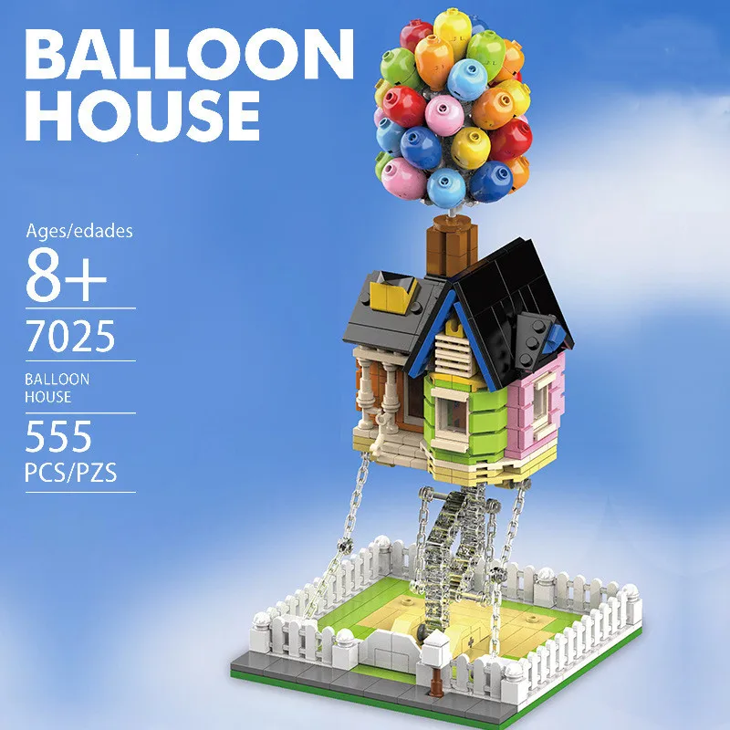

555pcs Technology Series DK7025 Building Blocks Bricks Creative Balloon House Tension Balance Girls Toys for Kids Chistmas Gifts