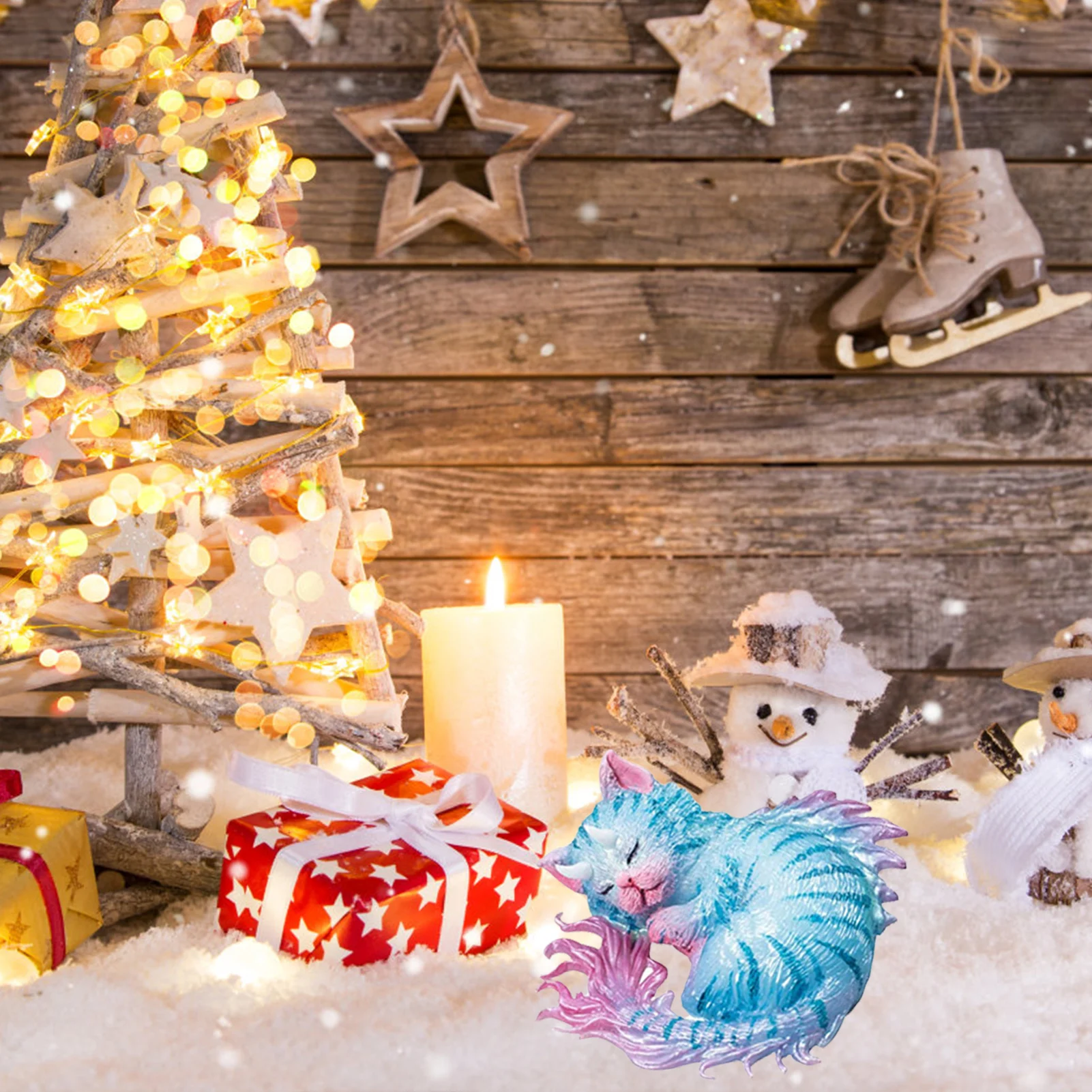 

Формочка для мыла в виде спящего дьявола, кошки, силиконовая форма для мыла в виде дракона, 3D форма в виде кошки, мультяшная смола, форма для с...