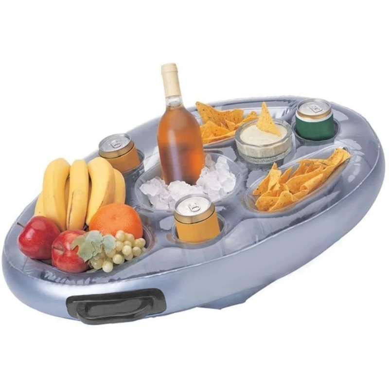 

Inflatable Spa Bar Hot Tub Spas Floating Drinks and Food Holder Tray pool games