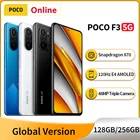 Смартфон глобальная версия POCO F3 128 ГБ256 ГБ Snapdragon 870 120 Гц AMOLED DotDisplay 4520 мАч 33 Вт Быстрая зарядка