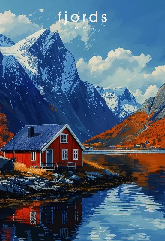 

Европейский пейзаж, печать на холсте