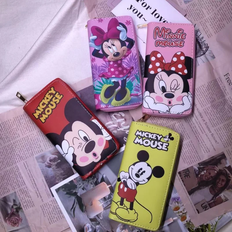 disney 2022 new mickey womens wallet luxury brand womens coin purse high quality multi card slot large capacity fashion wallet free global shipping