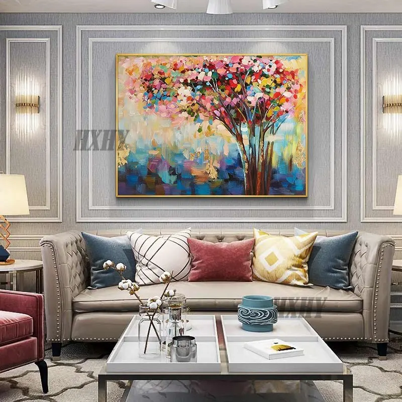 

Handmade Oil Painting On Canvas Hand Painted Abstract Wall Art For Living Room Picture Modern Home Decorative Painting Frameless