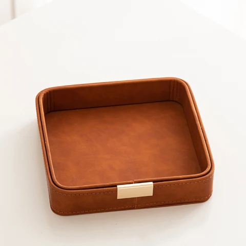 Кожаный лоток для хранения