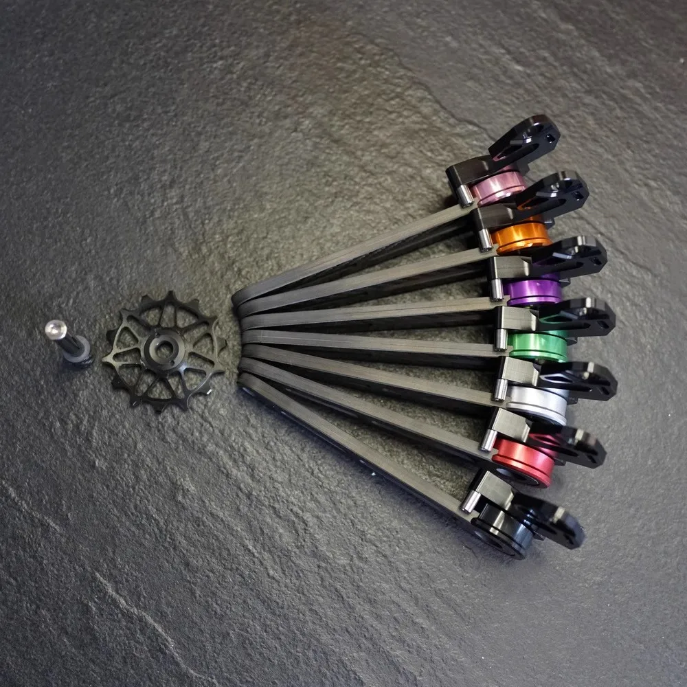 Натяжитель Unionjack из углеродного волокна для Brompton 7speed Pline Tline 10T 12T 14T шкив 7V