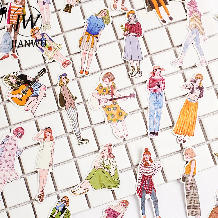 

JIANWU 100/171 шт модные наклейки для девочек Blackpink DIY скрапбукинг украшения материал дневник наклейки Kawaii канцелярские принадлежности