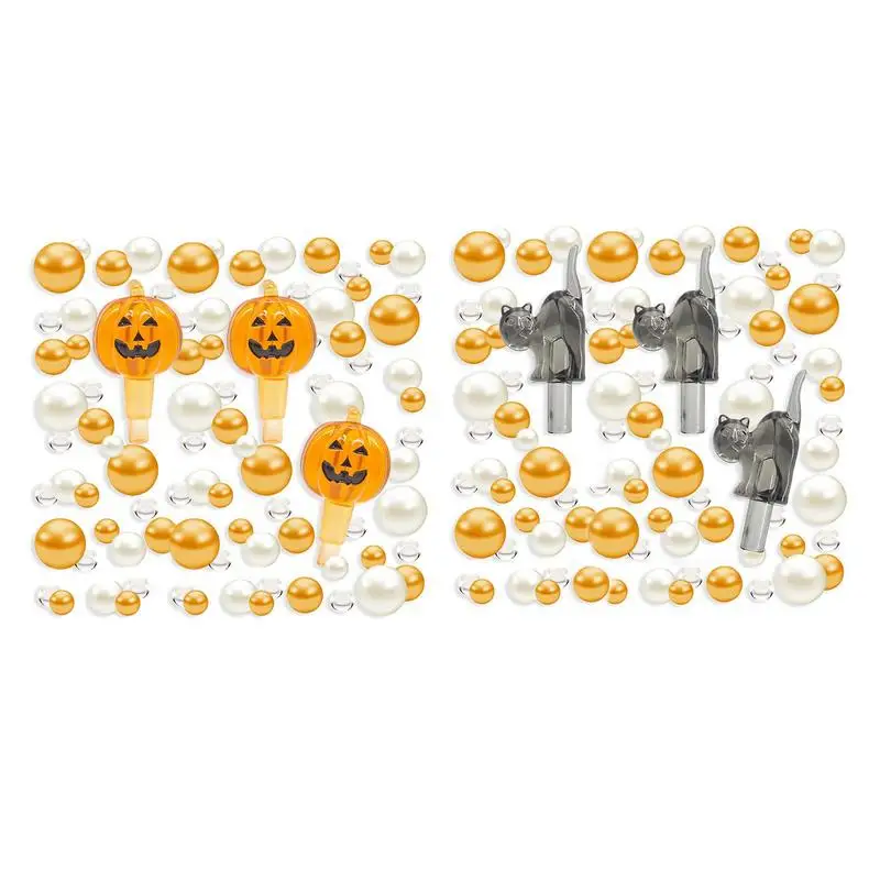 

Halloween Vase Filling 2055Pcs Table Decor Floating Candles Halloween Vase Fillers Pearl White Yellow Floating Pearl Beads Cat