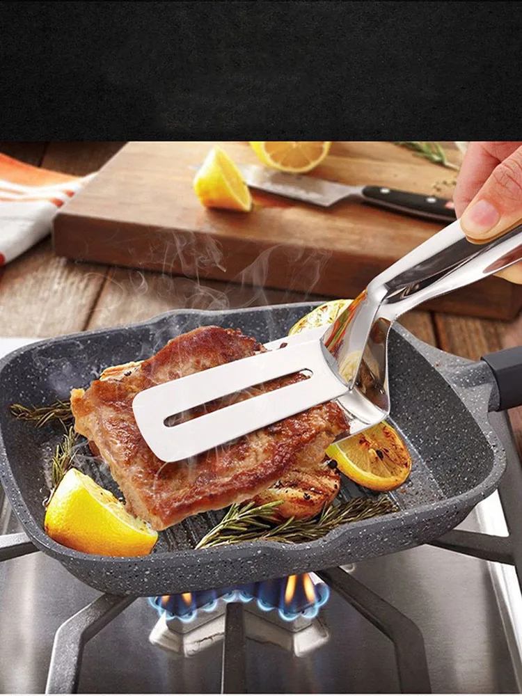 Многофункциональные щипцы для еды зажим барбекю из нержавеющей стали прочный