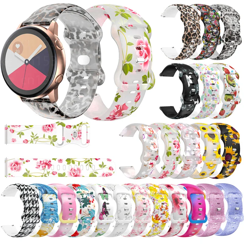 Ремешок 20 мм для часов Huami Amazfit GTS 2 Mini Bip/GTR спортивный браслет Samsung Galaxy watch Active 40/44 -