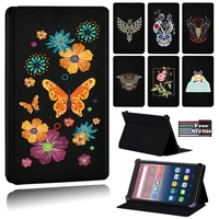 new tablet case for alcatel onetouch pixi 3 7onetouch pixi 3 8onetouch pixi 3 10pixi 4 7 anti fall leather multicolor pattern