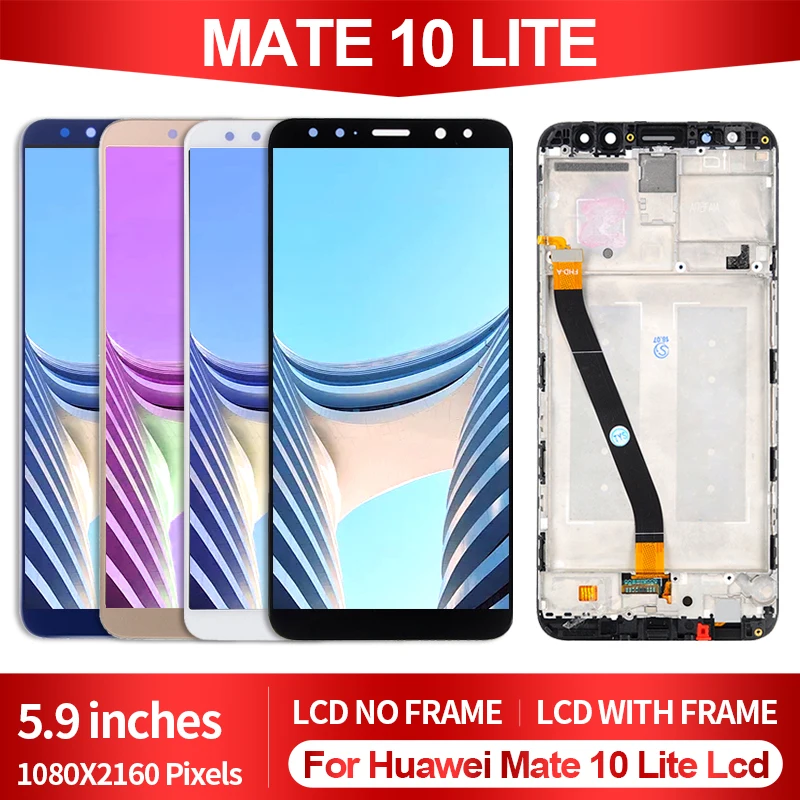 Новый дисплей Nova 2i 5 9 дюйма для Huawei Mate 10 Lite 1 шт. ЖК-дисплей с сенсорным экраном