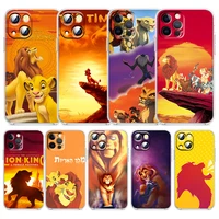 the lion king disney for apple iphone 13 12 mini 11 xs pro max x xr se 2020 8 7 6 plus 5 transparent soft tpu phone case