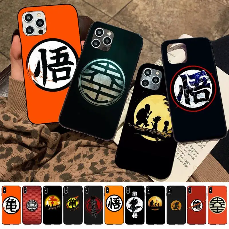 

BANDAI DBZ Dragon ball logo Phone Case for iPhone 11 12 13 mini pro XS MAX 8 7 6 6S Plus X 5S SE 2020 XR case