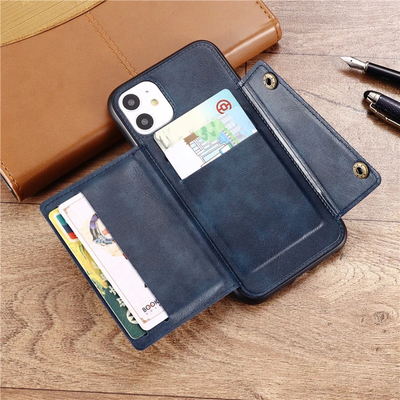 

Magnetic Car Holder Case for Samsung Galaxy A13 A23 A33 A53 A73 A12 A22 A32 A52 A20 A30 A50 A51 PU Leather Card Slots Wallet Bag