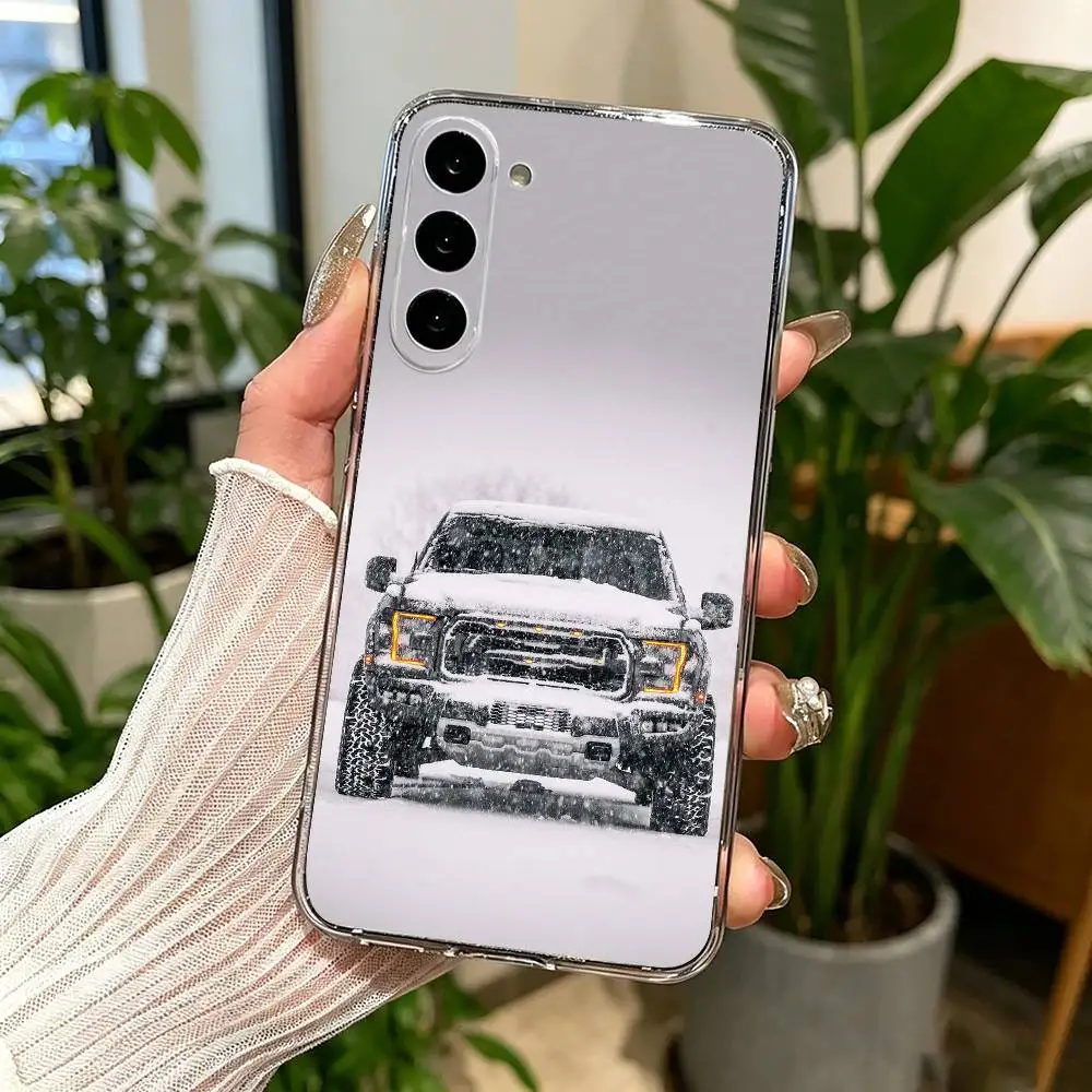 Фото Прозрачный жесткий чехол для телефона pickup F-150 Big Raptor для Samsung A71, A70, A52, A51, A40, A30, прозрачная крышка №2