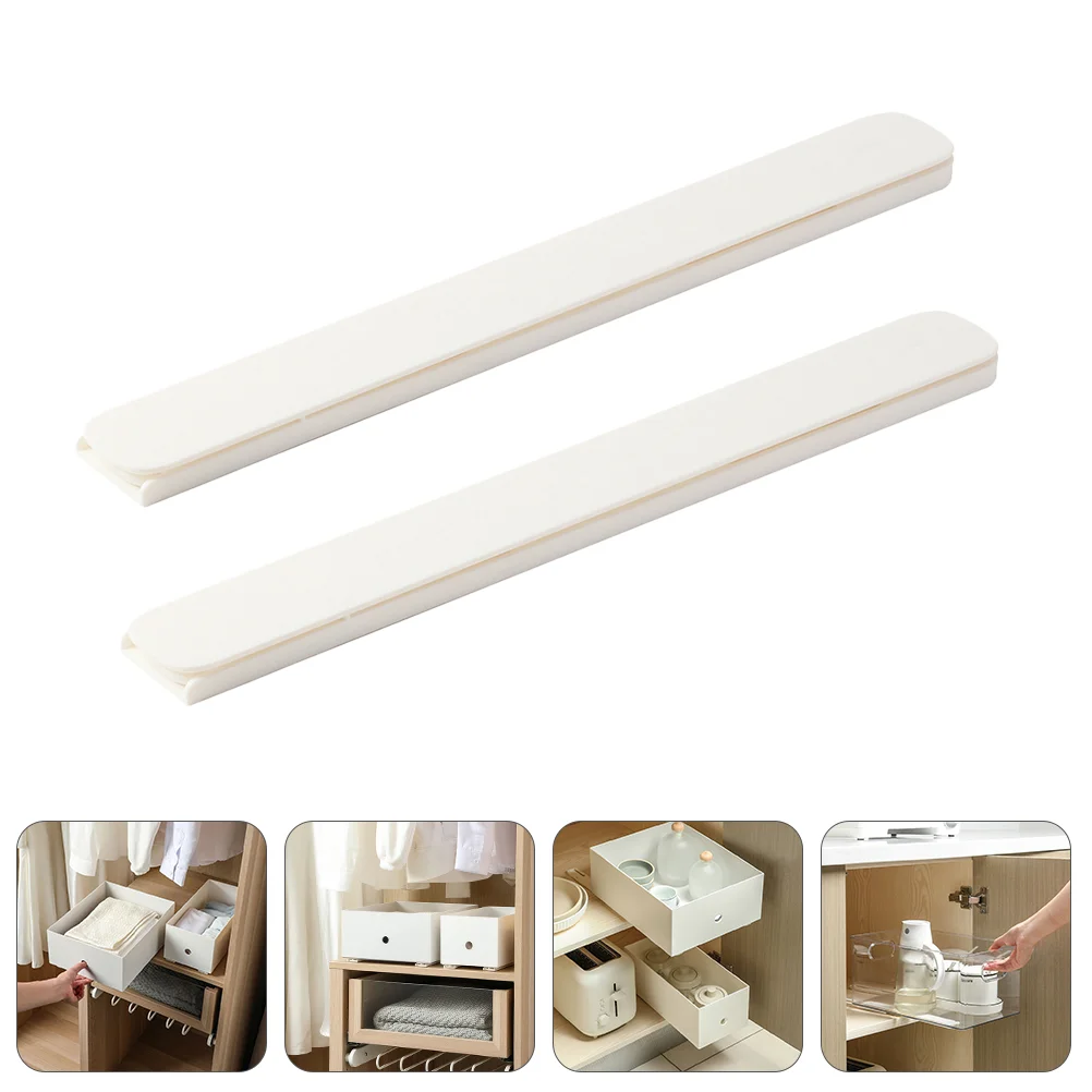 

Drawer Slide Track Slides Rails Guide Self Adhesive Rail Furniture Sliding Closeshelf Closet Side Guides Dresser Glides Replace