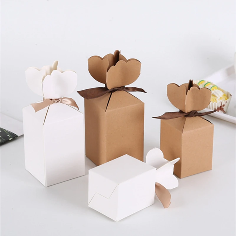 

30Pcs Vase Shape Wedding Candy Box Gift Box DIY Cookie Packaging Box Merry Christmas Party Decoration New Year Kids Gift