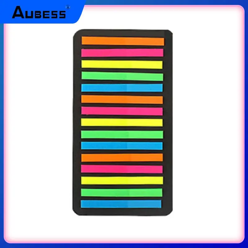 

Sticky Notes Self Adhesive 300 Sheets Bookmark Fluorescent Translucent Reading Aid Highlight Flag Sticker Index Tabs Colorful