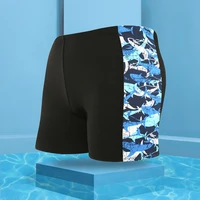 2022 mens swimming pants flat corner hot spring large size milk silk adult printed hot spring pants printed beach shorts