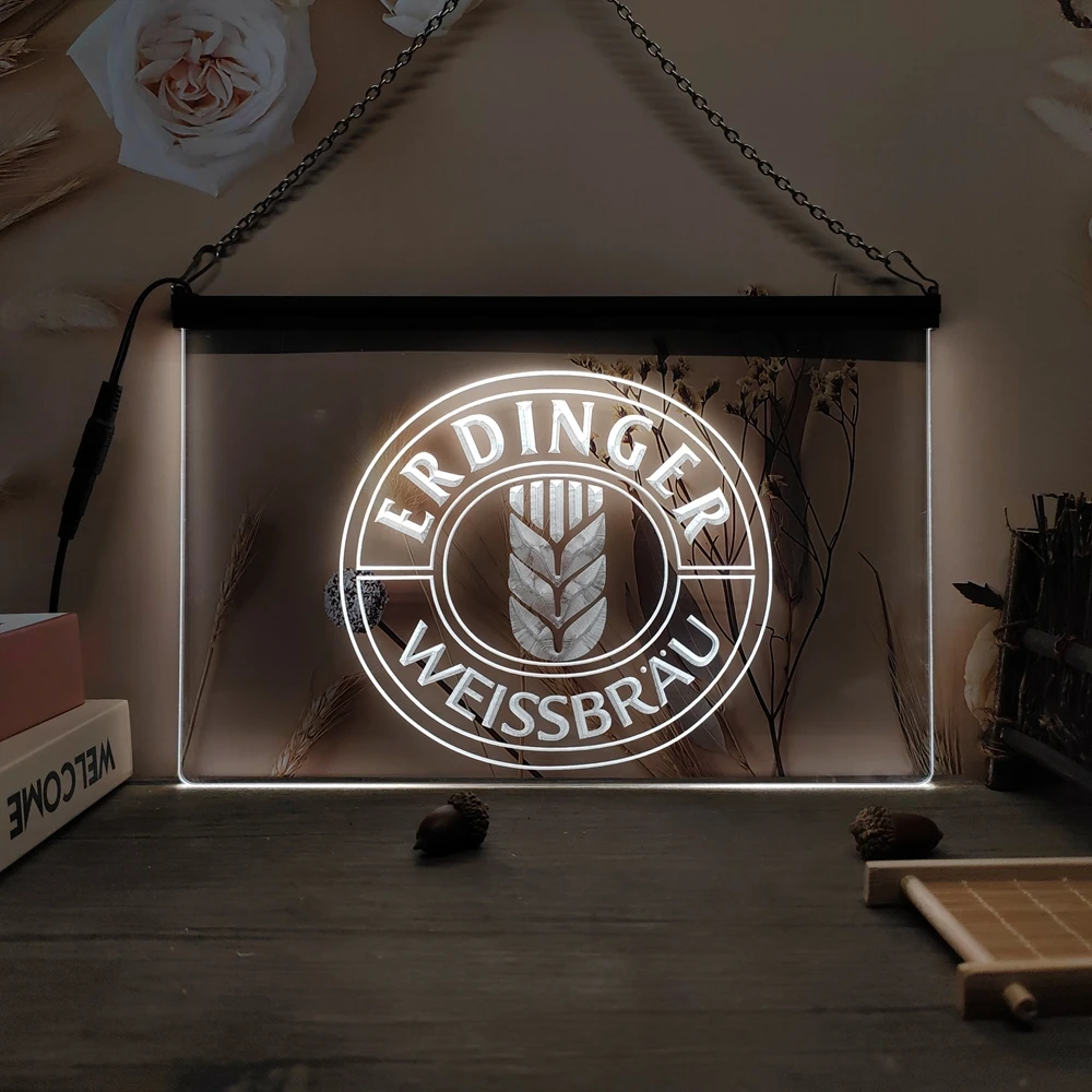 Erdinger Weissbrau Винтажный Светодиодный Необычный Дизайн Для Паба-бара Клубной